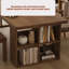 Bureau rectangulaire en bois massif noyer-1455174357