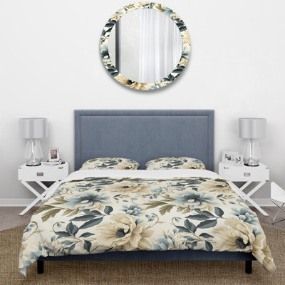 Minimalist Simplicity Victorian Pattern VIII Duvet Cover