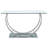 Garrett Chrome Glass Top Console Table