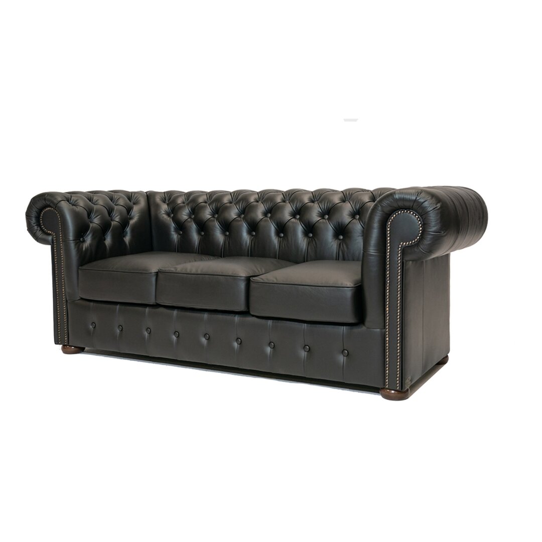 2-Sitzer Sofa aus Echtleder