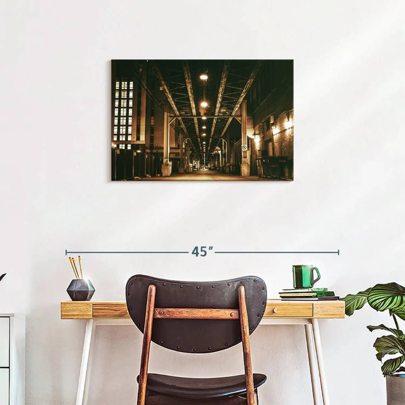 Mehar Chicago Train Bridge, 20" H x 30" W