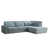 Bright Light Blue Polyester/Chenille