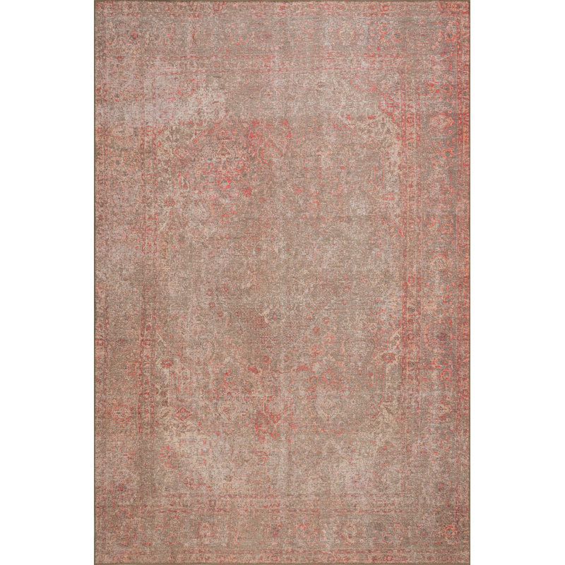 Tapis rétro Sancia, Rectangle 6 pi 7 po x 9 pi