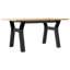 vidaXL Coffee Table Y-Frame Solid Wood Pine and Steel