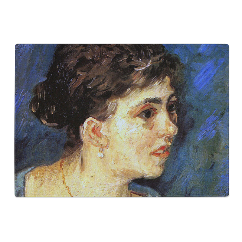 Woman in Blue by Vincent Van Gogh Chopping Board, 0.4cm H x 28.5cm W x 39cm L