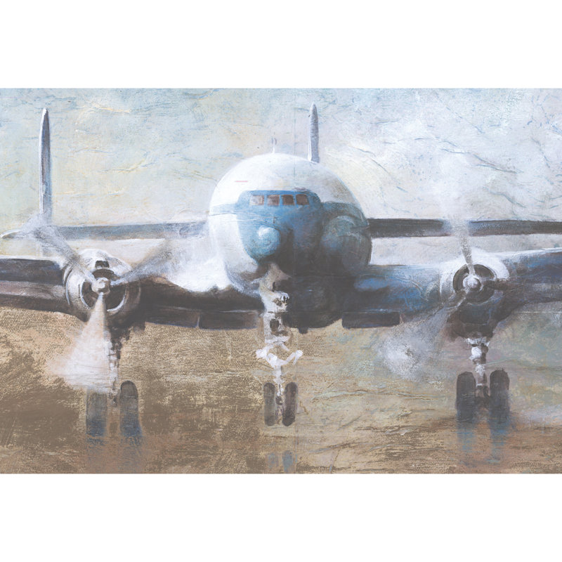 Airplane 3 - Wrapped Canvas Art Prints, 30cm H x 46cm W x 3.8cm D