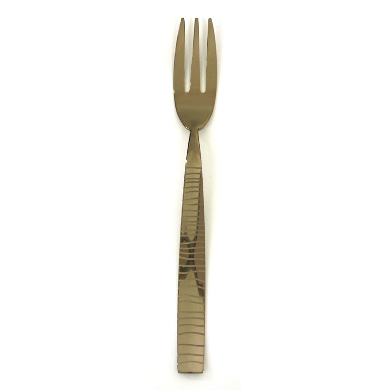 Tigre Serving Fork - 12 Pieces, Bronzo