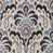Gray/Black Damask
