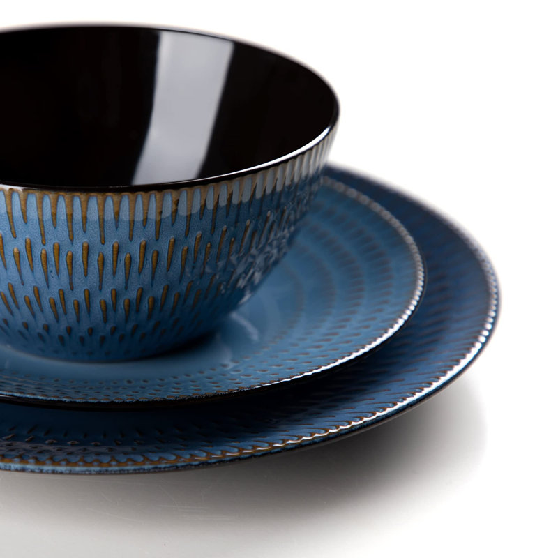 Ashly Piece Porcelain China Dinnerware Set - Service for 8