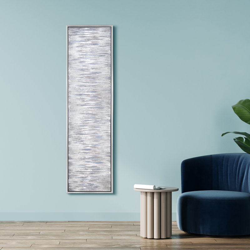 Peinture sur toile, cadre flottant, H 20 po x l 72 po