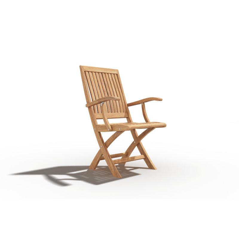 Folding Teak Patio Dining Chair