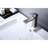 Bathroom Vanity Faucet With Waterfall Look, Stainless Steel 304, Single Lever, Brushed Nickel, Energy And Stylish, Hot Cold Modern Faucet, Spout, Lever Handle, Low Maintenance Cost,