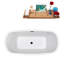 1501.1mm x 718.8mm Freestanding Soaking Acrylic Bathtub-1583080561