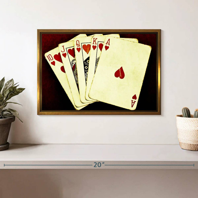 Quinte royale, Cadre flottant doré, 13 po x 9 po