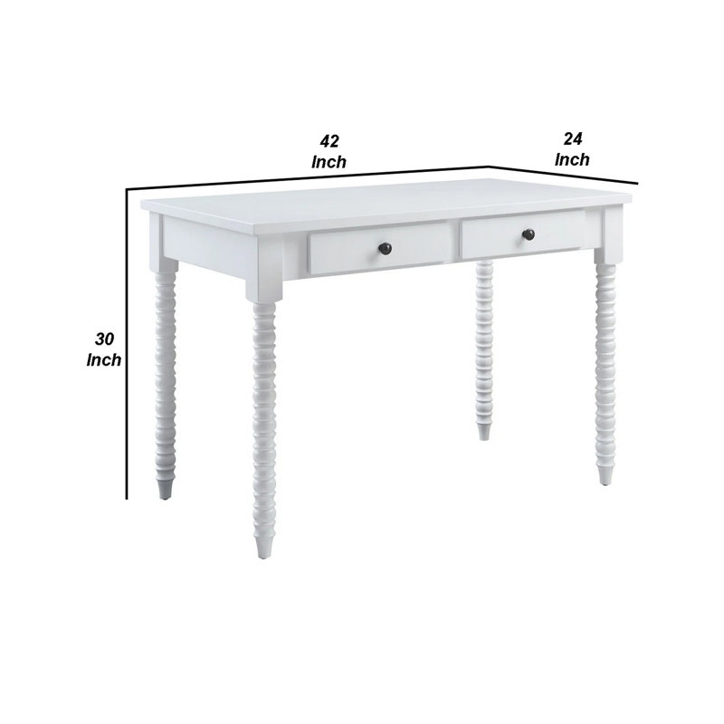 Alcibiades 42'' Console Table, White