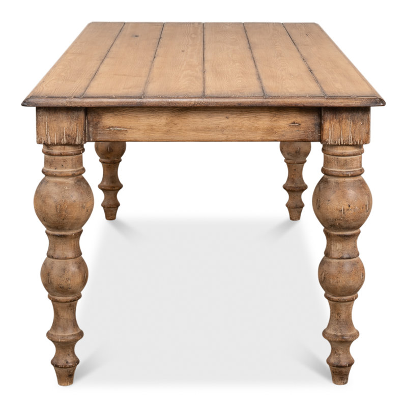Bixby Pine Wood Dining Table, Brown