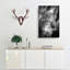 Bright Eyed Leopard In Abstract - Wrapped Canvas Print-55315629