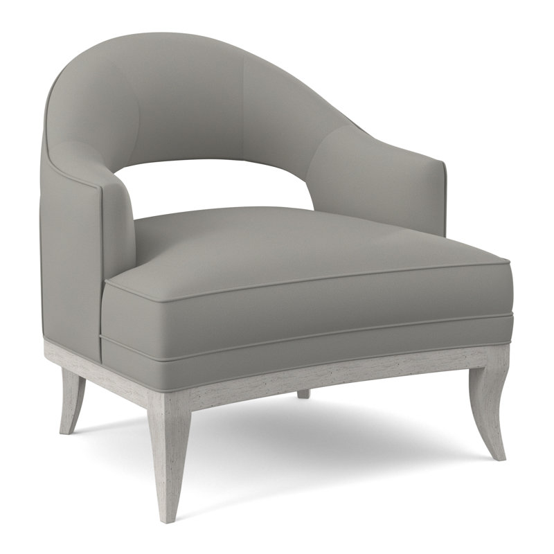 Fauteuil Mariposa, Bisque, 100% polyester ivoire Fizz