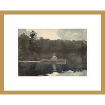 «The Lone Fisherman» par Winslow Homer, impression giclée encadrée