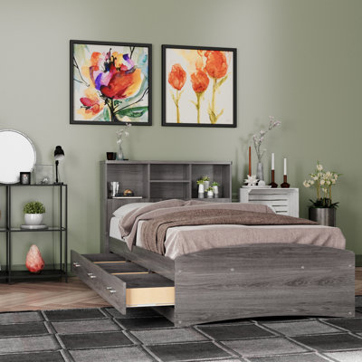 Monira Bed Frame With Storage & Headboard New Design