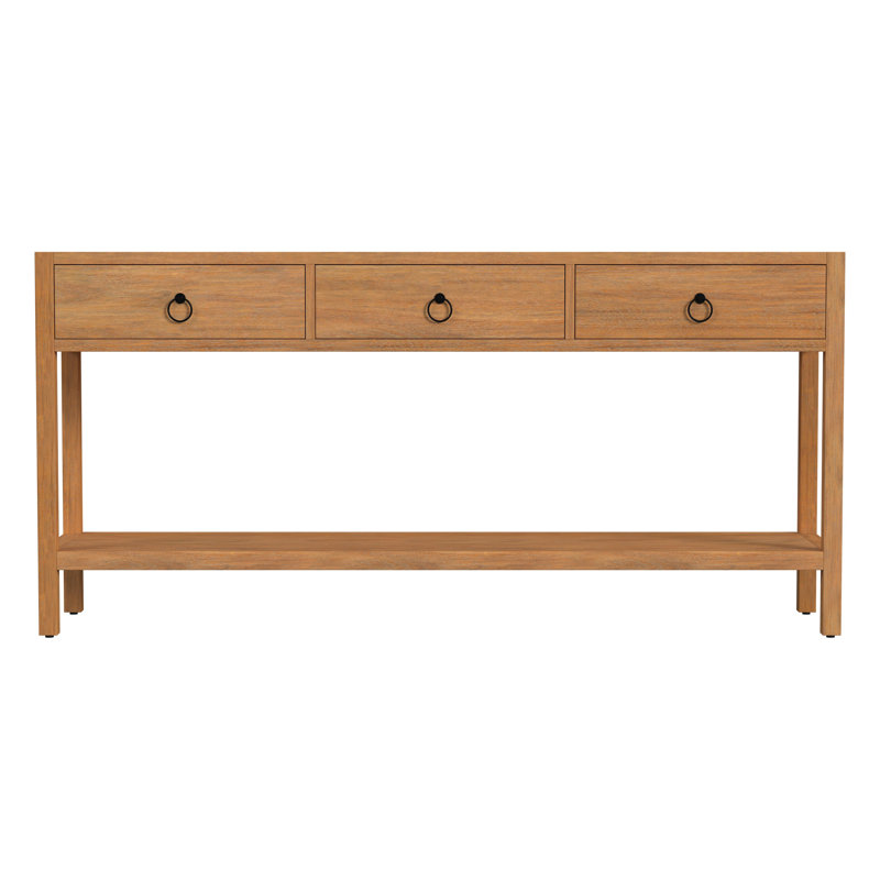 Lark 3 Drawer 65" Console Table, Natural