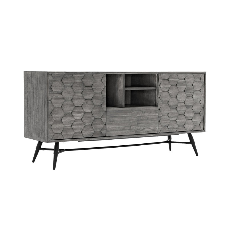Buffet Makena en bois d'acacia gris