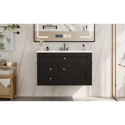 Meuble-lavabo moderne 36 po en MDF