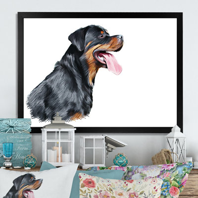 " Drawing Of The Dog Rottweiler II "