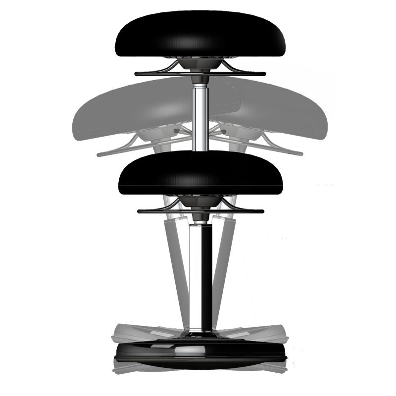 Tabouret actif ajustable quotidien plus Caspar