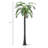 7' Artificial Lighted Palm Tree With 5 Coconuts, 280 Color Changing LED Light