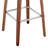 Altherr Mid-Century Modern Swivel 26 in. Armless Wood Counter Height Bar Stool with Faux Leather Seat-1336127714-1308883713
