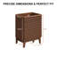 Base de meuble-lavabo simple 24 po Mid-Century