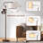63" Arced Floor Lamp With 3-color Temperature Bulb-1320431071
