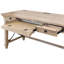 Bureau en bois traditionnel, table de bureau avec tiroirs, brun-124304075