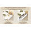 Cadre de lit double blanc brillant avec lit gigogne simple et 2 tiroirs polyvalents de grande taille-432165376