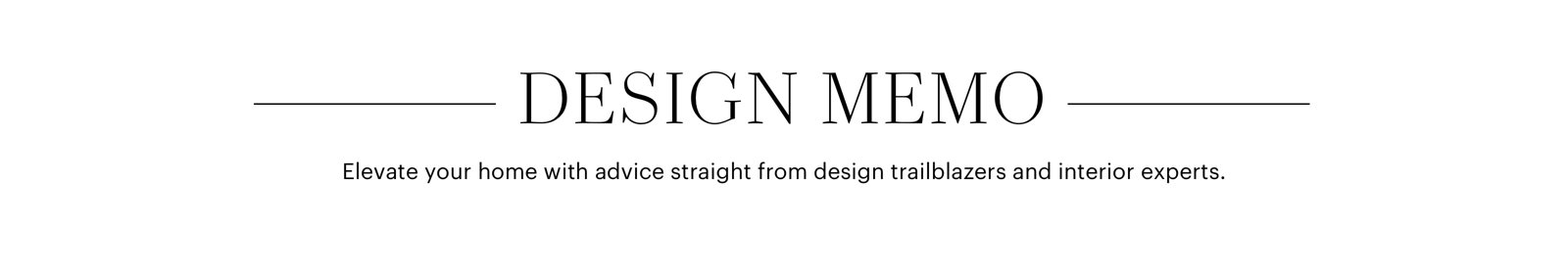 Design Memo