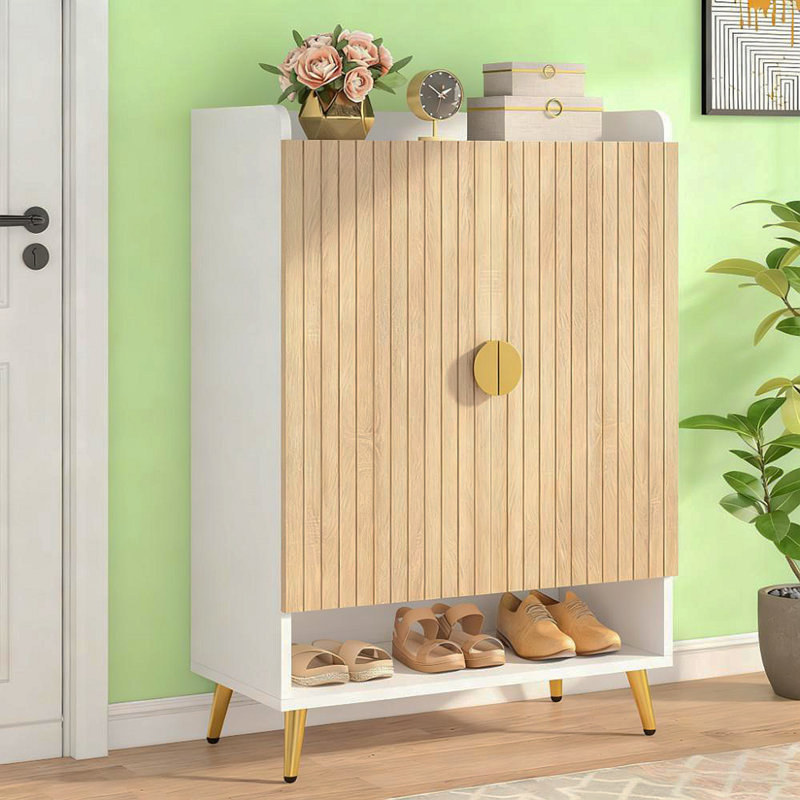 Armoire à chaussures en bois à 7 niveaux