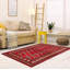 Tapis rouge foncé mâle 3 pi 2 po x 5 pi 4 po Mashaigh Peshawar Bokhara