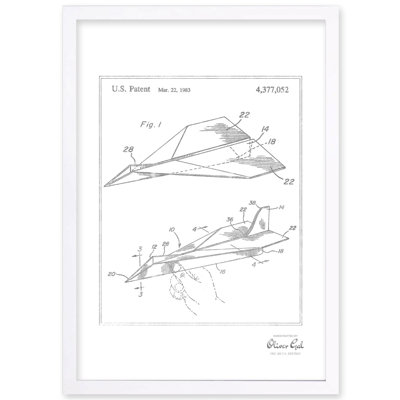 Folded Paper Airplane 1983 Print