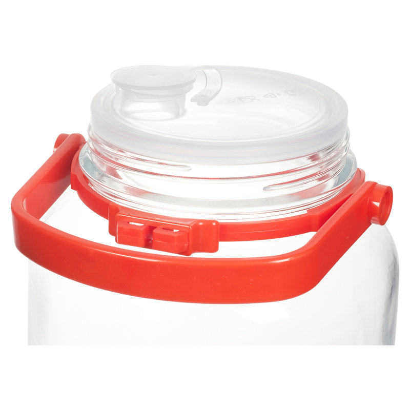 Glass Jar - Set of 2, 27cm H x 12.5cm W x 12.5cm D
