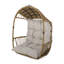 Chaise suspendue élégante avec coussin, conception de panier, base, profondeur d'assise de 20,50 po, chaîne de 12 po
