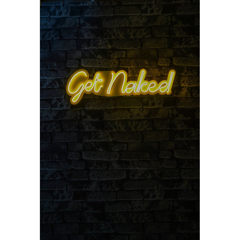 Flexible Neon LED Lighting Strip, 20 x 24.4 x 0.8 inches | Waterproof IP67, PVC Foam Template, Built-in Wall Hanging System | 12V DC, 8W-10W/m, Yellow Color | Perfect for Home Decor & Mood Lighting