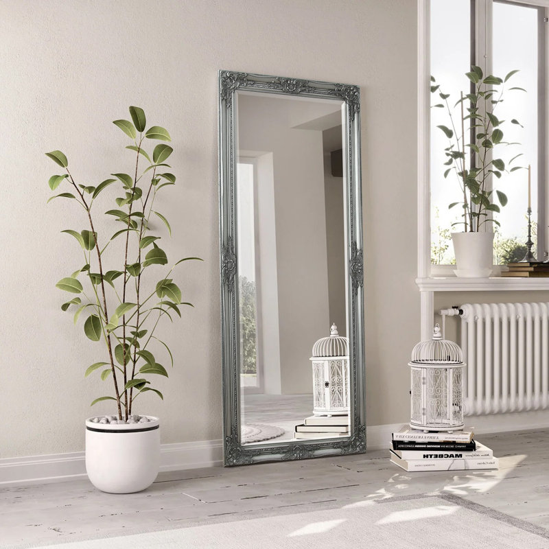 Battlesbridge Full Length Mirror 61cm x 150cm, Antique Silver