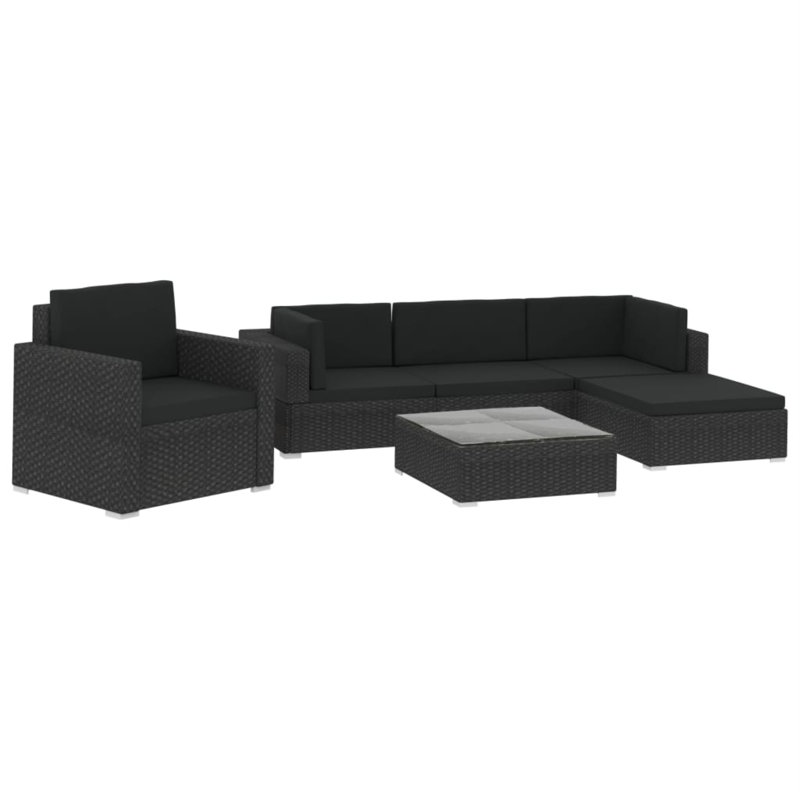 6 Piece Sectional with Cushions