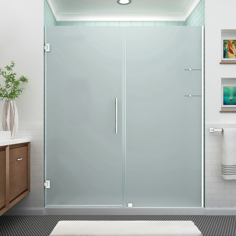 Belmore GS 55" x 72" Frameless Clear Glass Hinged Shower Door