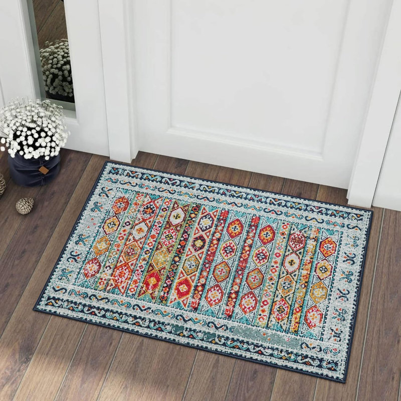 Tapis lavables géométriques rectangulaires Govan