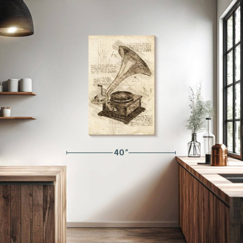 Abarca Old Gramophone, 36" H x 24" W