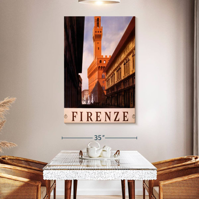 Aime See Firenze Wall Sign, 51" H x 34" W