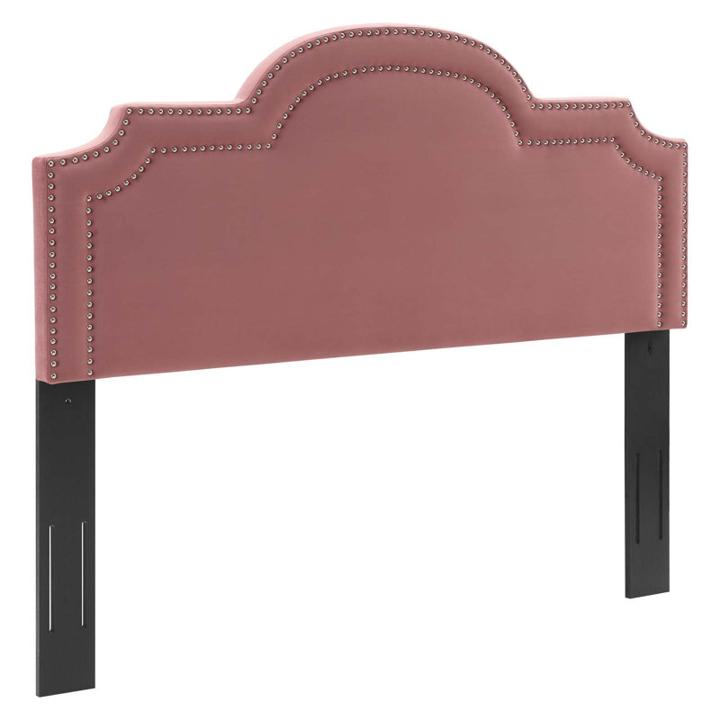 Modway Belinda Performance Velvet Headboard, Dusty Rose, Queen