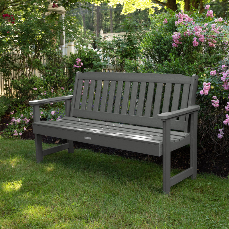 Banc de jardin en plastique Arbnora, Teck côtier